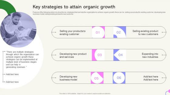 Key Strategies To Attain Organic Growth Internal Sales Growth Strategy Playbook