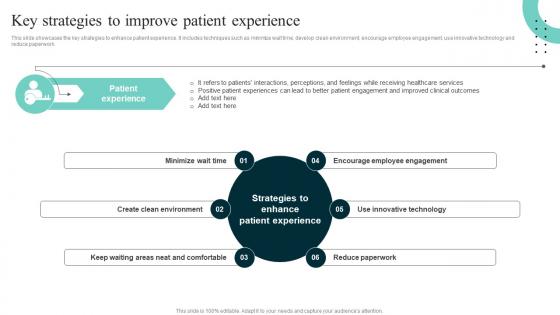 Key Strategies To Improve Patient Improving Hospital Management For Increased Efficiency Strategy SS V