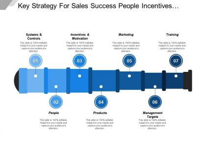 Key strategy for sales success people incentives marketing targets and training