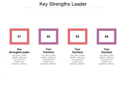 Key strengths leader ppt powerpoint presentation inspiration slide download cpb