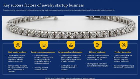 Key Success Factors Of Jewelry Startup Business Costume Jewelry Business Plan BP SS