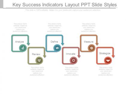 Key success indicators layout ppt slide styles