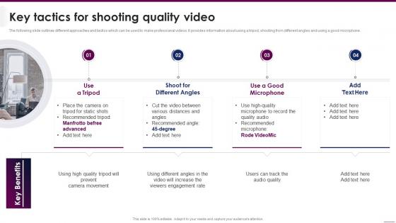 Key Tactics For Shooting Quality Video Implementing Video Marketing Strategies