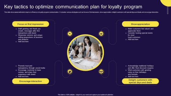 Key Tactics To Optimize Communication Plan For Loyalty Program