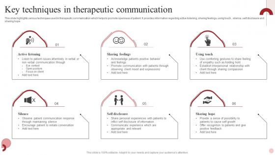 Key Techniques In Therapeutic Communication
