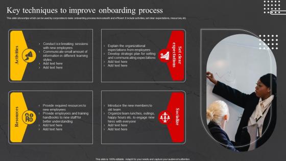 Key Techniques To Improve Onboarding Internal Marketing Strategy To Increase Brand Awareness MKT SS V