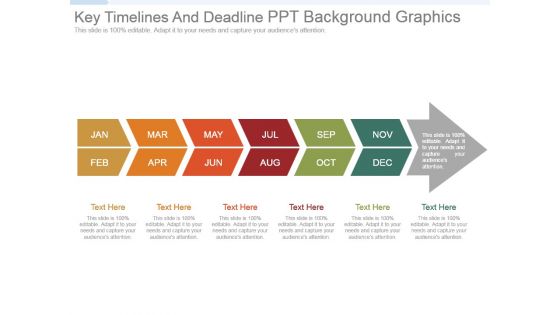 Key timelines and deadline ppt background graphics