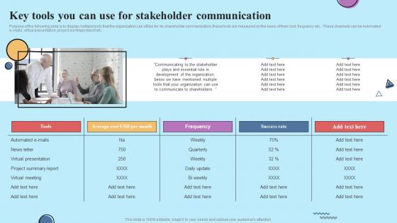 Key Tools You Can Use For Stakeholder Communication Establishing Effective Stakeholder