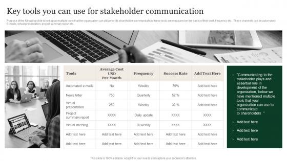 Key Tools You Can Use For Stakeholder Communication Public Relation Communication