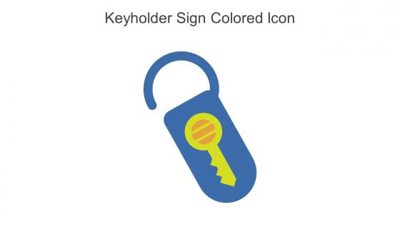 Keyholder Sign Colored Icon In Powerpoint Pptx Png And Editable Eps Format