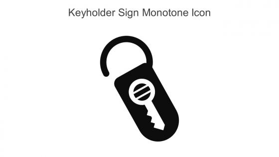 Keyholder Sign Monotone Icon In Powerpoint Pptx Png And Editable Eps Format