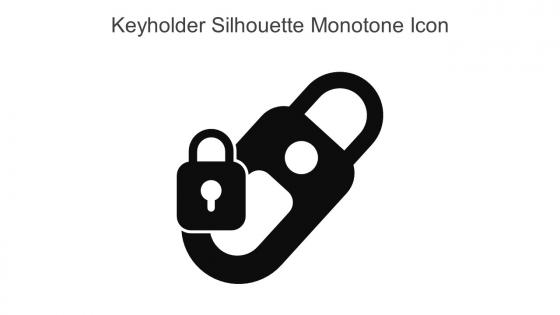 Keyholder Silhouette Monotone Icon In Powerpoint Pptx Png And Editable Eps Format