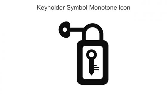 Keyholder Symbol Monotone Icon In Powerpoint Pptx Png And Editable Eps Format