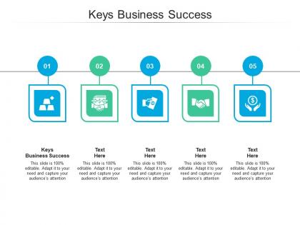 Keys business success ppt powerpoint presentation model display cpb