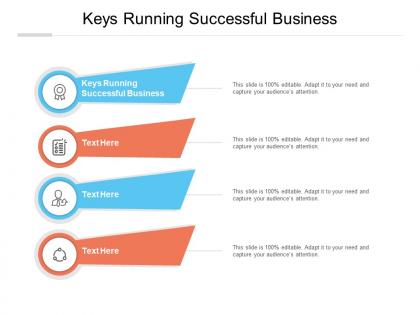 Keys running successful business ppt powerpoint presentation professional cpb
