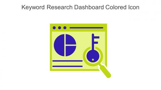 Keyword Research Dashboard Colored Icon In Powerpoint Pptx Png And Editable Eps Format