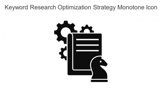 Keyword Research Optimization Strategy Monotone Icon In Powerpoint Pptx Png And Editable Eps Format