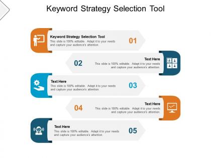 Keyword strategy selection tool ppt powerpoint presentation show slide download cpb