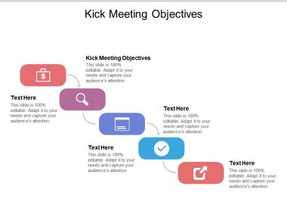 Kick meeting objectives ppt powerpoint presentation portfolio deck cpb