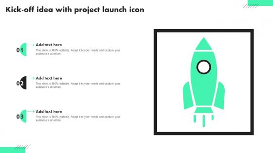 Kick Off Idea With Project Launch Icon