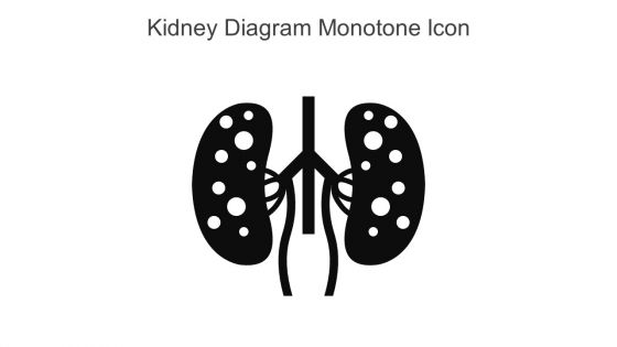 Kidney Diagram Monotone Icon In Powerpoint Pptx Png And Editable Eps Format