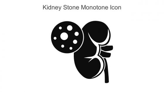 Kidney Stone Monotone Icon In Powerpoint Pptx Png And Editable Eps Format