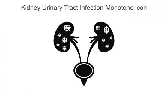 Kidney Urinary Tract Infection Monotone Icon In Powerpoint Pptx Png And Editable Eps Format
