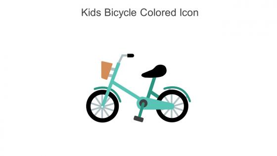 Kids Bicycle Colored Icon In Powerpoint Pptx Png And Editable Eps Format