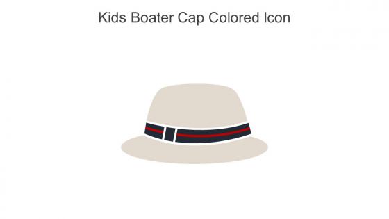 Kids Boater Cap Colored Icon In Powerpoint Pptx Png And Editable Eps Format