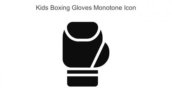 Kids Boxing Gloves Monotone Icon In Powerpoint Pptx Png And Editable Eps Format