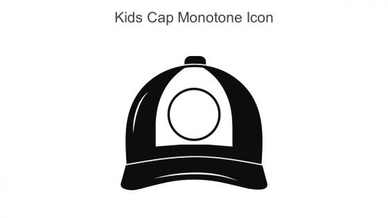 Kids Cap Monotone Icon In Powerpoint Pptx Png And Editable Eps Format