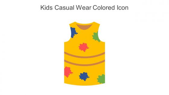 Kids Casual Wear Colored Icon In Powerpoint Pptx Png And Editable Eps Format