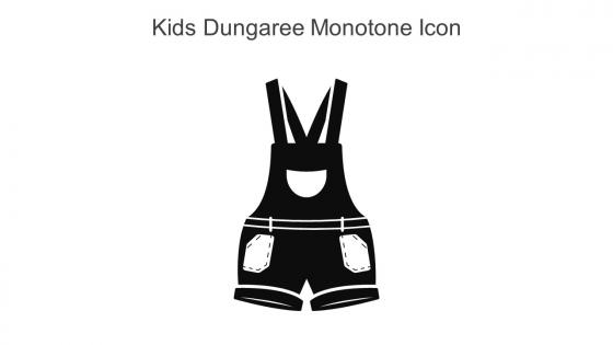 Kids Dungaree Monotone Icon In Powerpoint Pptx Png And Editable Eps Format