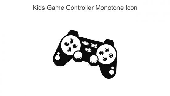 Kids Game Controller Monotone Icon In Powerpoint Pptx Png And Editable Eps Format