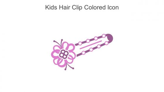 Kids Hair Clip Colored Icon In Powerpoint Pptx Png And Editable Eps Format