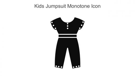 Kids Jumpsuit Monotone Icon In Powerpoint Pptx Png And Editable Eps Format