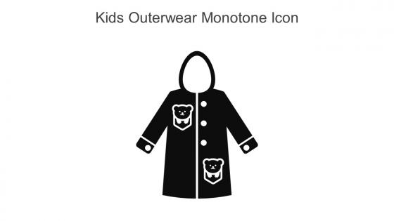 Kids Outerwear Monotone Icon In Powerpoint Pptx Png And Editable Eps Format