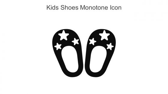 Kids Shoes Monotone Icon In Powerpoint Pptx Png And Editable Eps Format