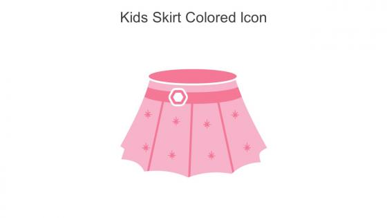 Kids Skirt Colored Icon In Powerpoint Pptx Png And Editable Eps Format