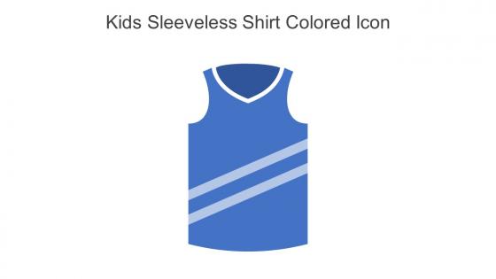 Kids Sleeveless Shirt Colored Icon In Powerpoint Pptx Png And Editable Eps Format