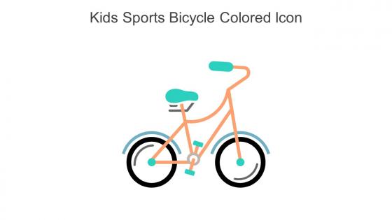 Kids Sports Bicycle Colored Icon In Powerpoint Pptx Png And Editable Eps Format