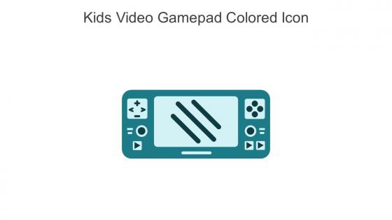Kids Video Gamepad Colored Icon In Powerpoint Pptx Png And Editable Eps Format