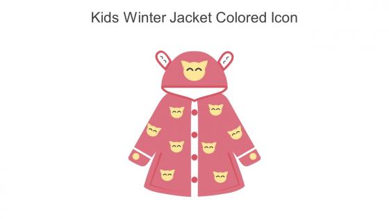 Kids Winter Jacket Colored Icon In Powerpoint Pptx Png And Editable Eps Format