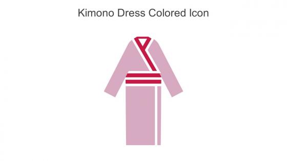 Kimono Dress Colored Icon In Powerpoint Pptx Png And Editable Eps Format