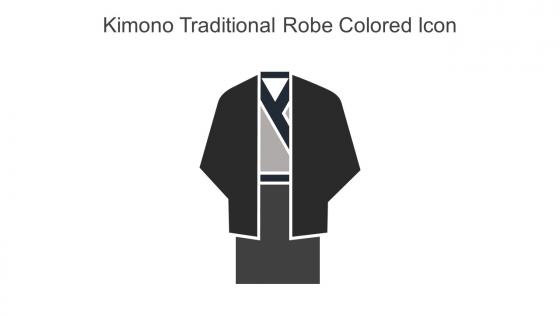 Kimono Traditional Robe Colored Icon In Powerpoint Pptx Png And Editable Eps Format