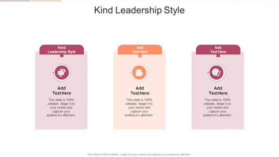 Kind Leadership Style In Powerpoint And Google Slides Cpb