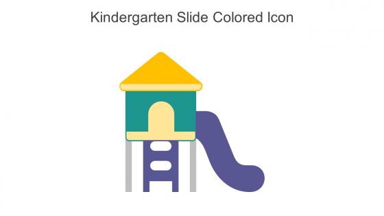 Kindergarten Slide Colored Icon In Powerpoint Pptx Png And Editable Eps Format