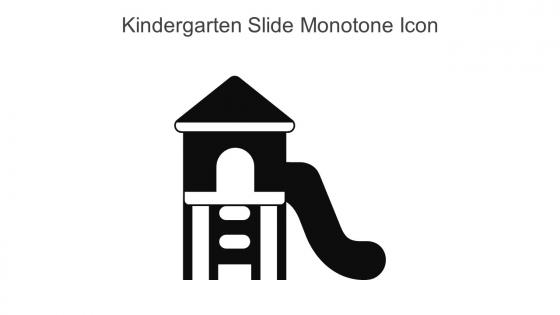 Kindergarten Slide Monotone Icon In Powerpoint Pptx Png And Editable Eps Format
