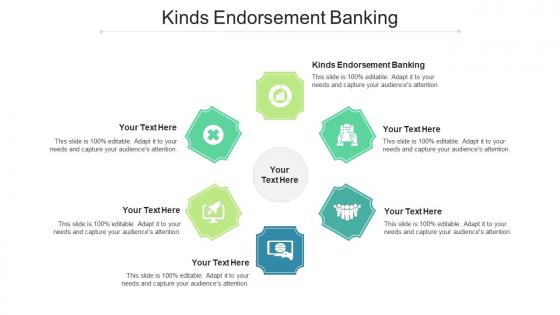 Kinds endorsement banking ppt powerpoint presentation slides graphics cpb