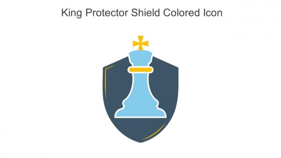 King Protector Shield Colored Icon In Powerpoint Pptx Png And Editable Eps Format